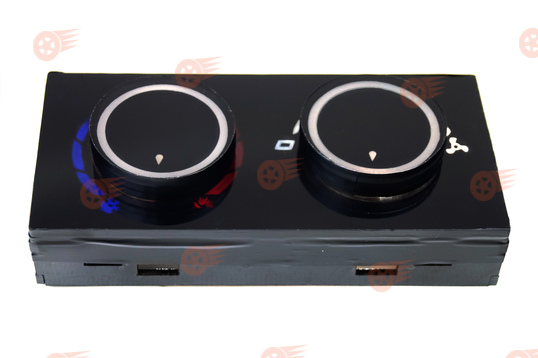 Тюнинговая панель блока управления отопителем, белая диодная подсветка на ВАЗ 2110-2112 с панелью старого образца_1