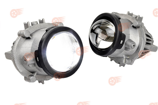 Диодные ПТФ 60W 16000lux (ближний, дальний свет) Sal-Man на УАЗ Патриот_1