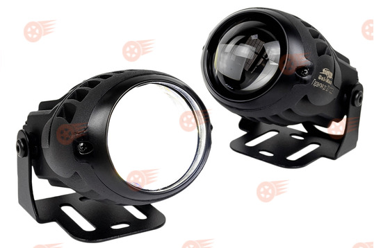 Диодные ПТФ 60W 13000lux (ближний, дальний свет) Sal-Man на ГАЗ Волга 3110_1