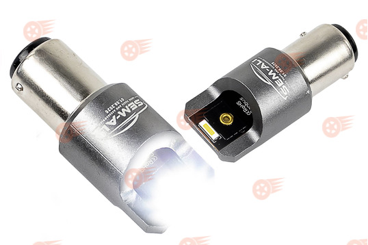 Светодиодные лампы 1157 (10w) с обманкой SEM-ALI для внутренних и внешних световых приборов на ВАЗ 2113-2115, Лада Гранта, Ларгус, Веста, Икс Рей_1