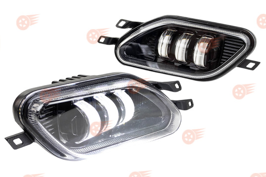 ПТФ диодные 29W 4600lux 3 линзы 6000К Sal-Man на Daewoo Nexia 1995-2008 г.в._1