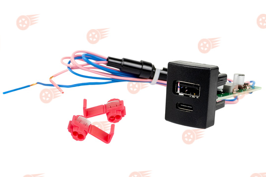 Зарядное устройство с разъемами USB и Type-C Штат на Лада Приора, Гранта, Гранта FL, Калина 2_1