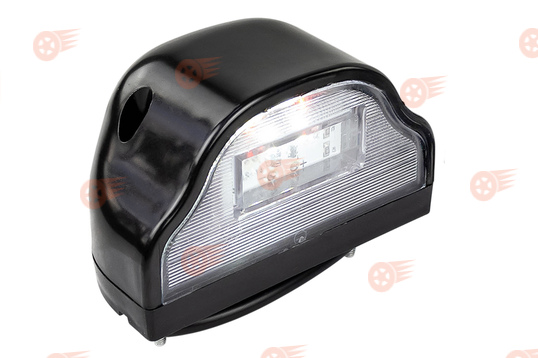 Диодный фонарь освещения номерного знака черный АвтоСфера ПН-01011 LED (Волна) на грузовой транспорт_1