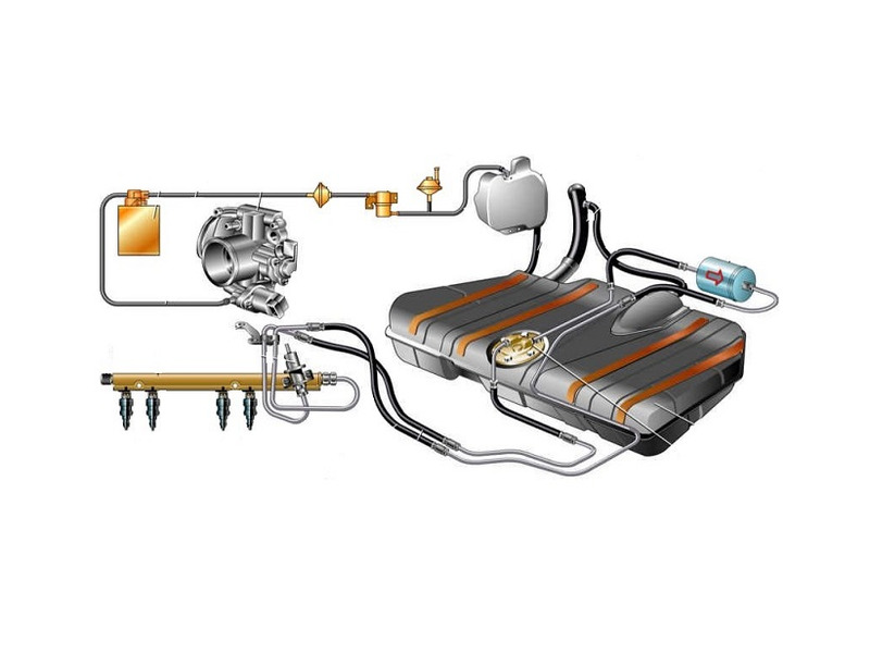Конструкция топливной системы Лада Калина